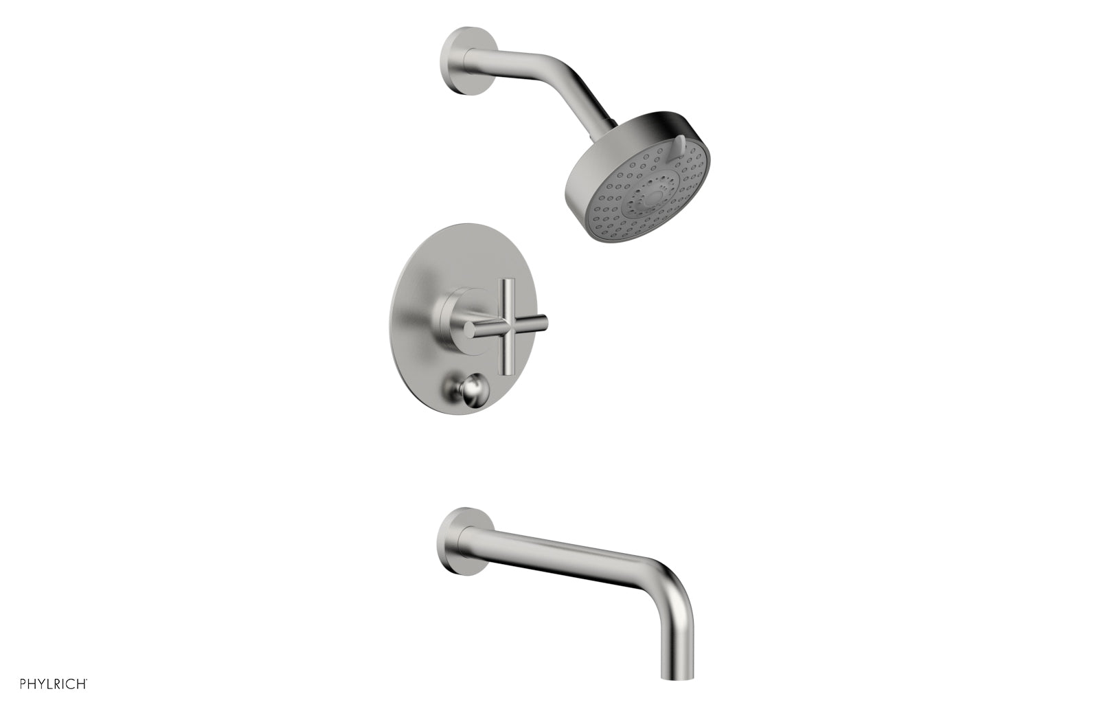 TRANSITION - Pressure Balance Tub & Shower Set 10" Spout -  Cross Handle 120-26-10