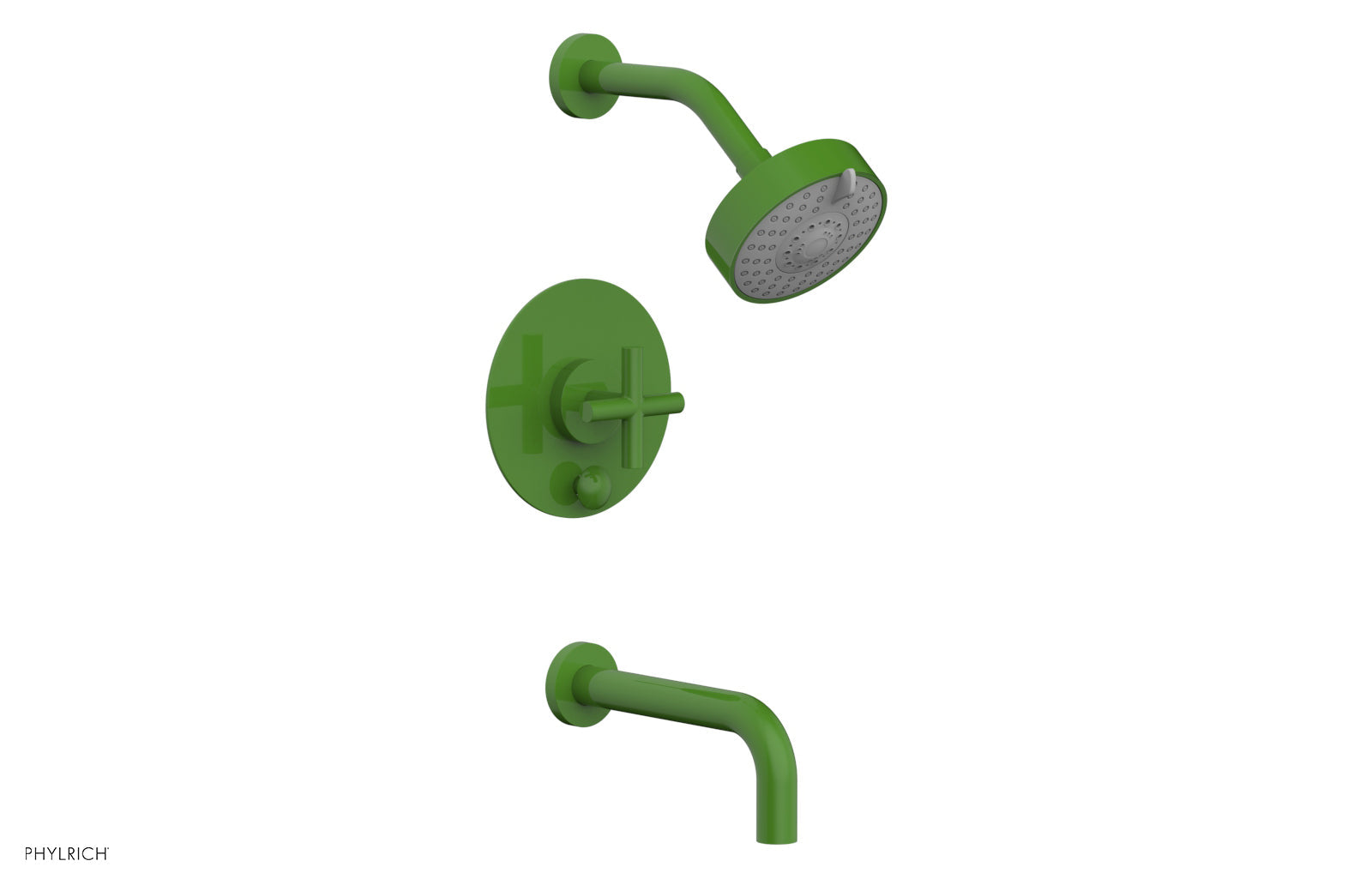 TRANSITION - Pressure Balance Tub & Shower Set 7 1/2" Spout -  Cross Handle 120-26