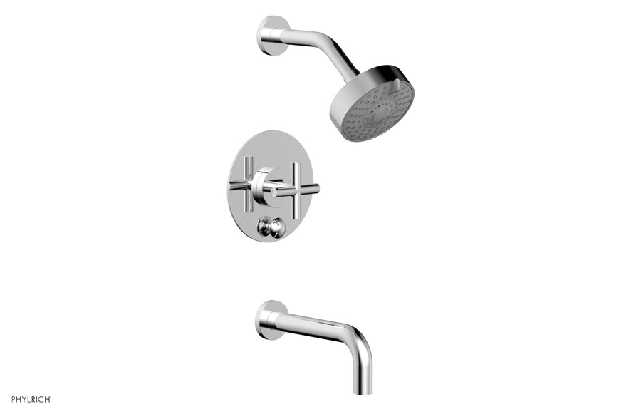 TRANSITION - Pressure Balance Tub & Shower Set 7 1/2" Spout -  Cross Handle 120-26