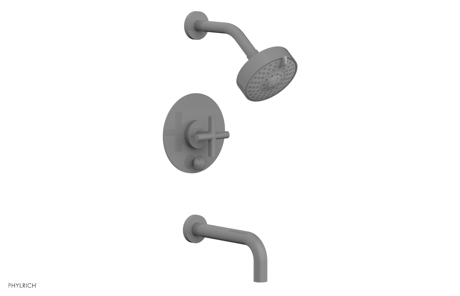 TRANSITION - Pressure Balance Tub & Shower Set 7 1/2" Spout -  Cross Handle 120-26