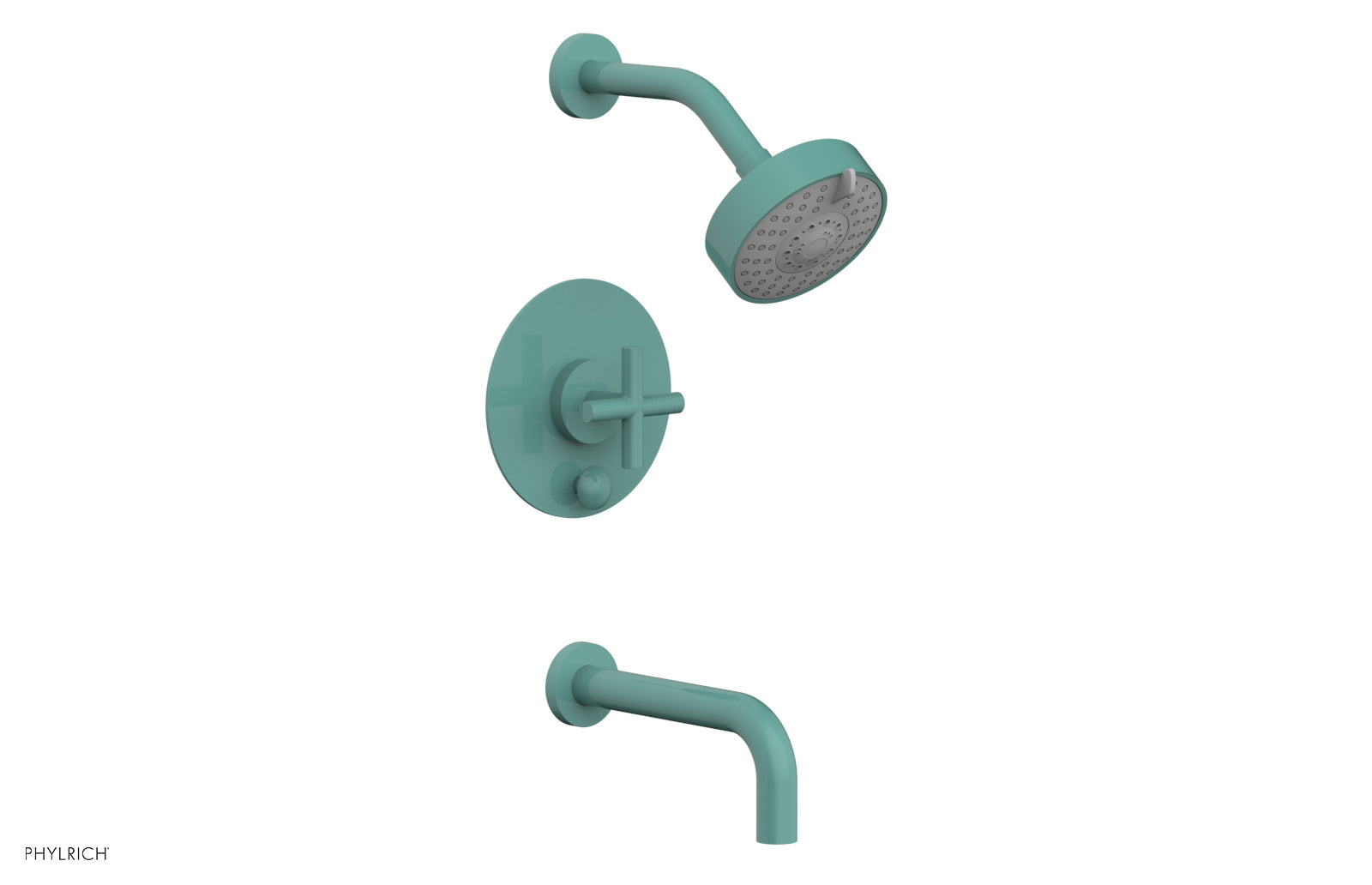 TRANSITION - Pressure Balance Tub & Shower Set 7 1/2" Spout -  Cross Handle 120-26