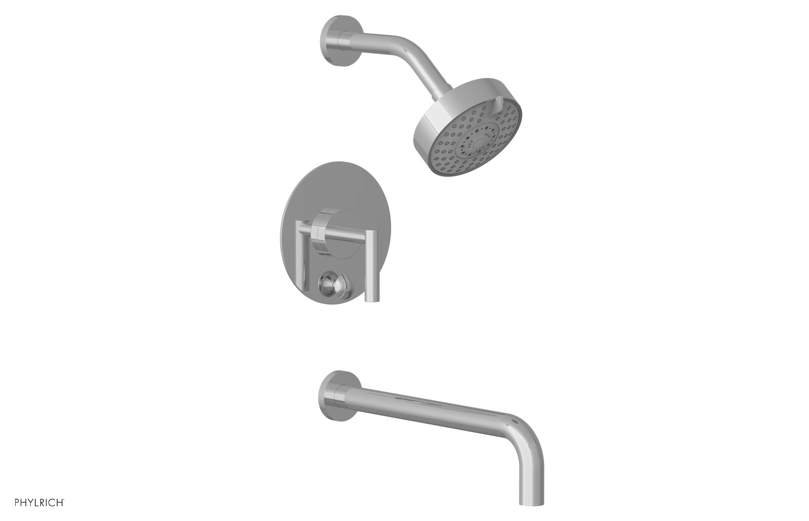 TRANSITION - Pressure Balance Tub & Shower Set 12" Spout - Lever Handle 120-27-12