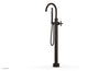 TRANSITION Tall Floor Mount Tub Filler - Cross Handle with Hand Shower 120-44-01