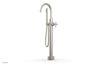TRANSITION Low Floor Mount Tub Filler - Cross Handle with Hand Shower 120-44-03
