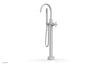 TRANSITION Low Floor Mount Tub Filler - Cross Handle with Hand Shower 120-44-03