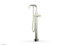 TRANSITION Low Floor Mount Tub Filler - Cross Handle with Hand Shower 120-46-03