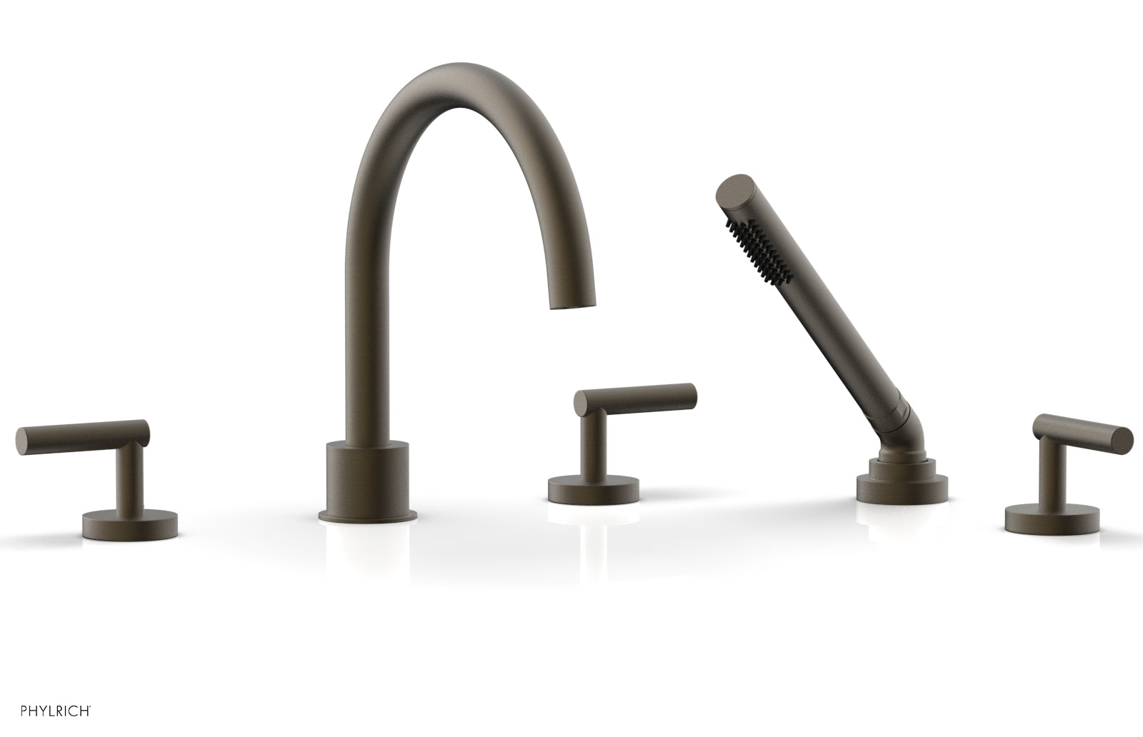 TRANSITION - Deck Tub Set with Hand Shower - Lever Handles 120-49