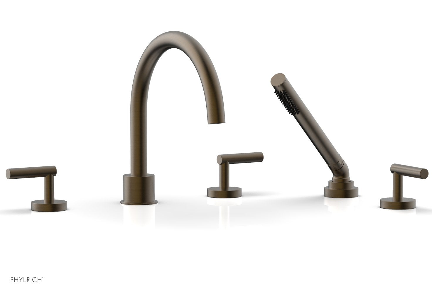 TRANSITION - Deck Tub Set with Hand Shower - Lever Handles 120-49