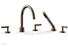 TRANSITION - Deck Tub Set with Hand Shower - Lever Handles 120-49