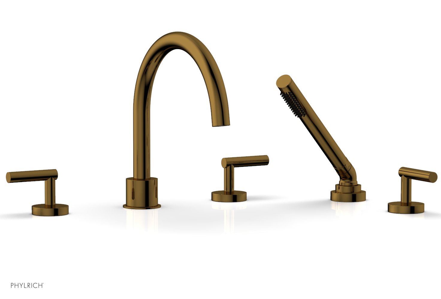 TRANSITION - Deck Tub Set with Hand Shower - Lever Handles 120-49