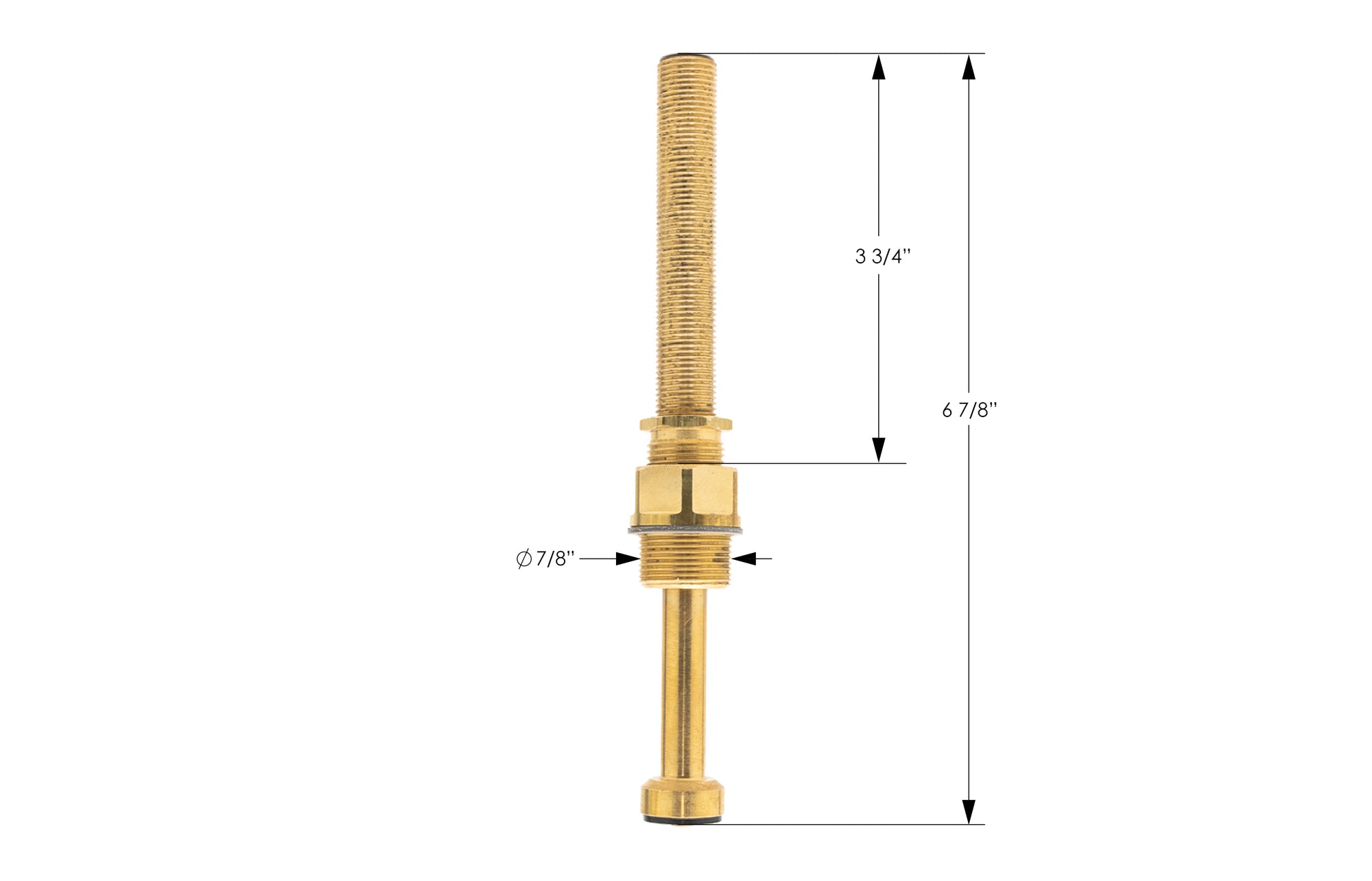 Extended Deck Stem and Bonnet - Hot 1248HSBEXT