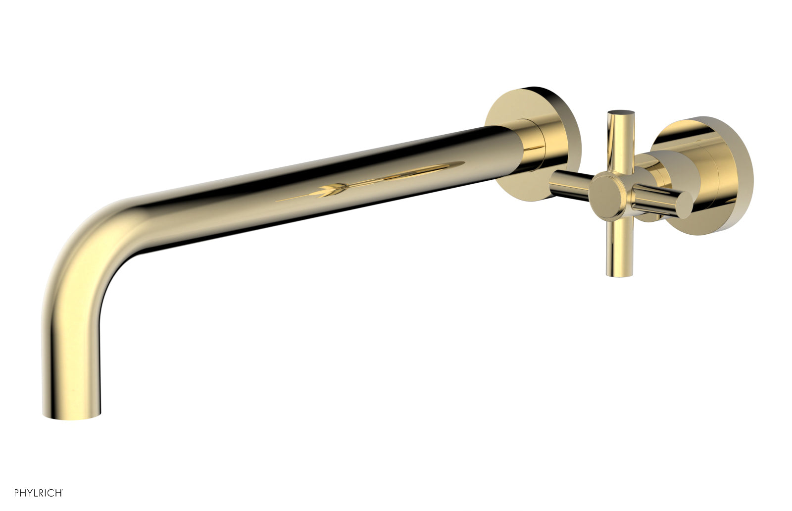 Basic 12" Single Handle Wall Lavatory Set - Cross Handle D131-17