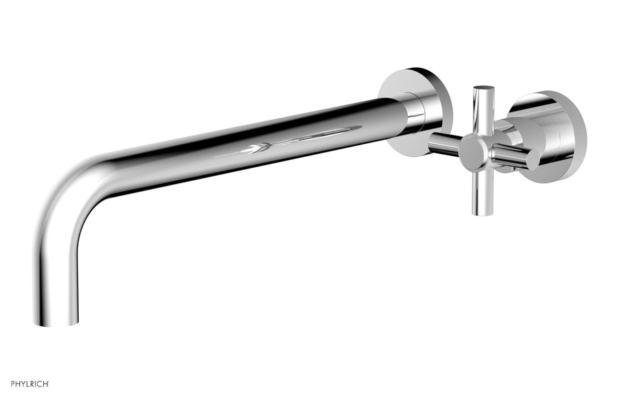 Basic 12" Single Handle Wall Lavatory Set - Cross Handle D131-17