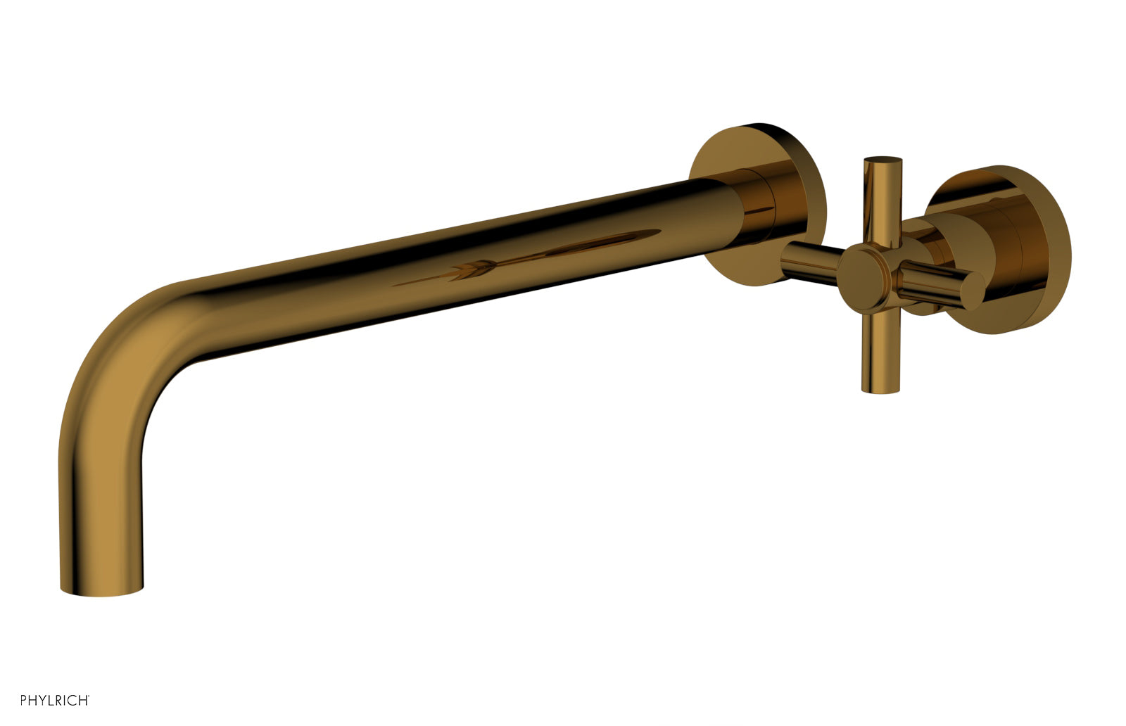 Basic 12" Single Handle Wall Lavatory Set - Cross Handle D131-17