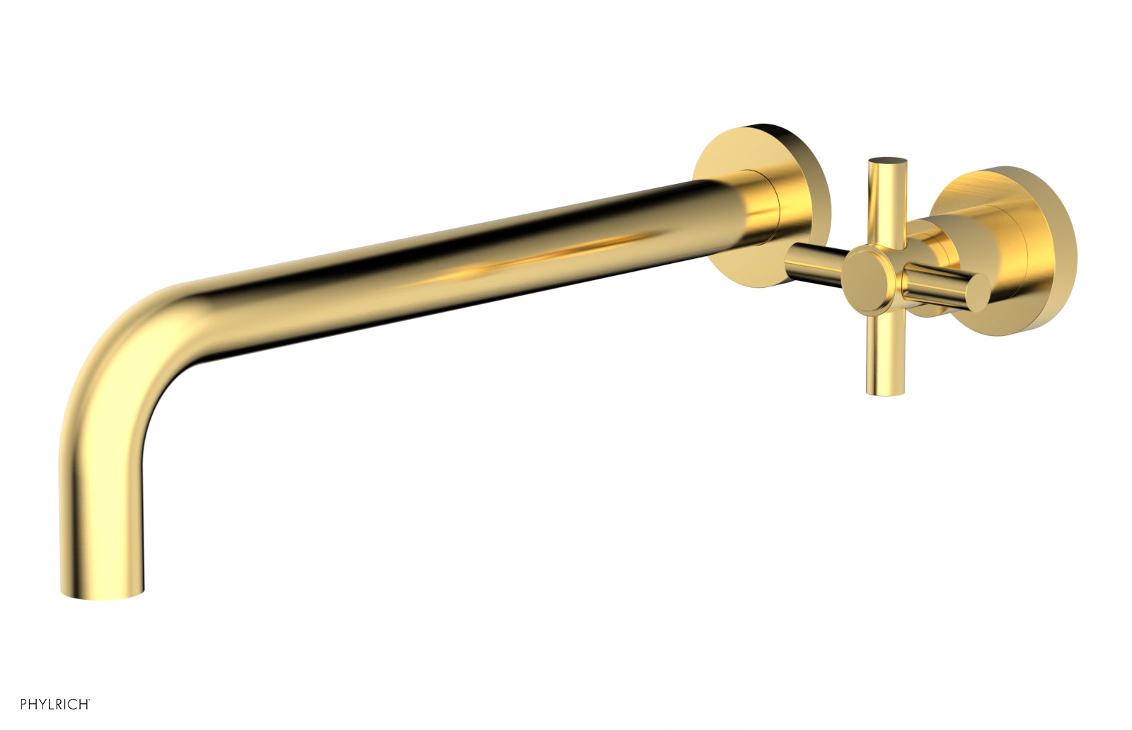 Basic 12" Single Handle Wall Lavatory Set - Cross Handle D131-17