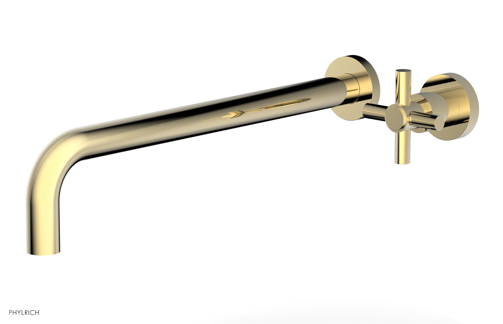 Basic 14" Single Handle Wall Lavatory Set - Cross Handle D131-18