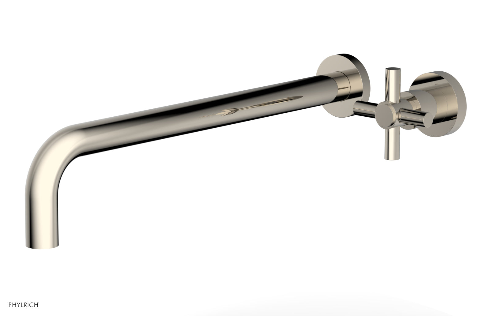 Basic 14" Single Handle Wall Lavatory Set - Cross Handle D131-18