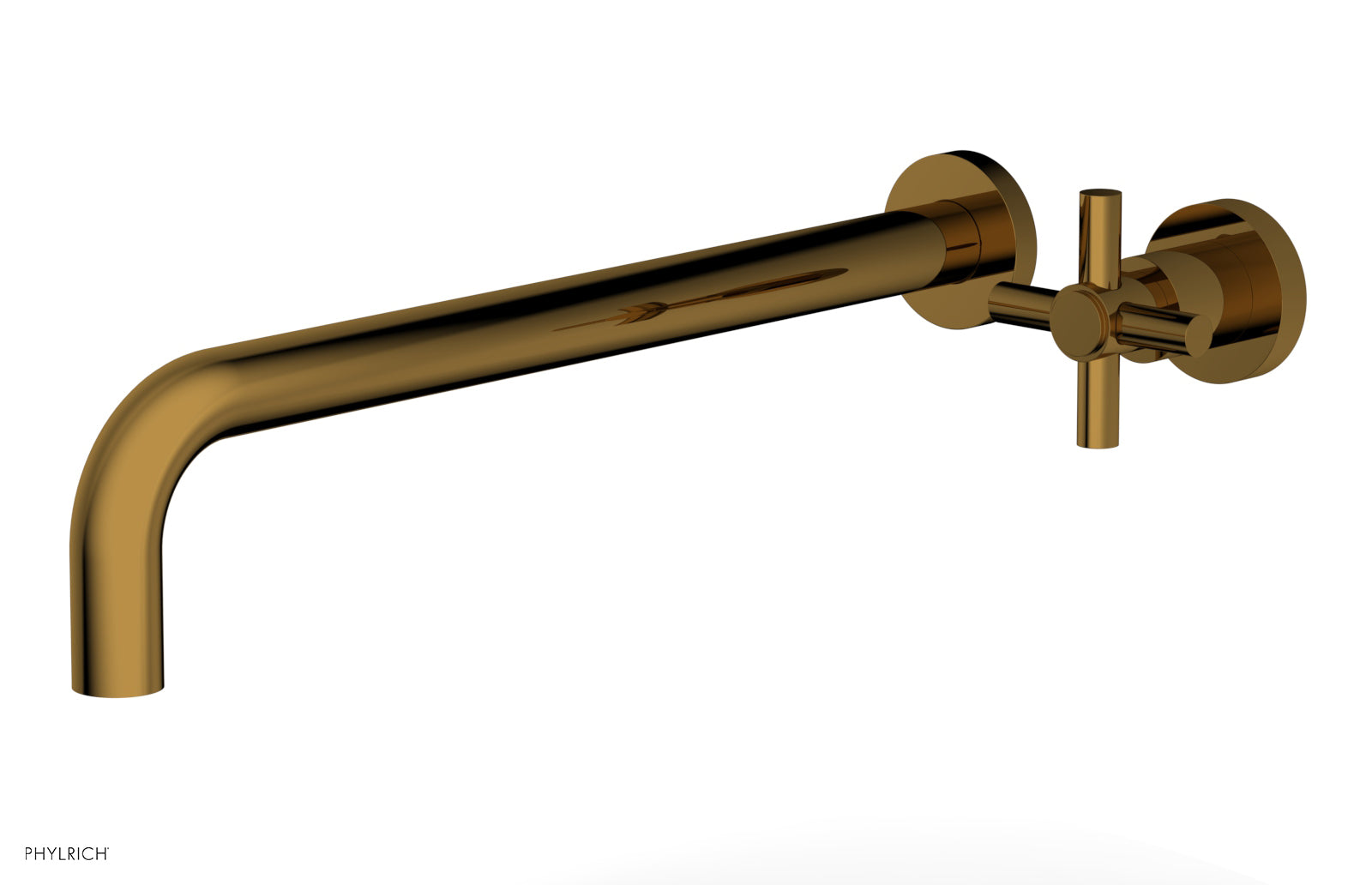 Basic 14" Single Handle Wall Lavatory Set - Cross Handle D131-18