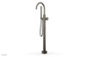 BASIC Tall Floor Mount Tub Filler - Cross Handle with Hand Shower D131-44-01