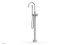 BASIC Tall Floor Mount Tub Filler - Cross Handle with Hand Shower D131-44-01