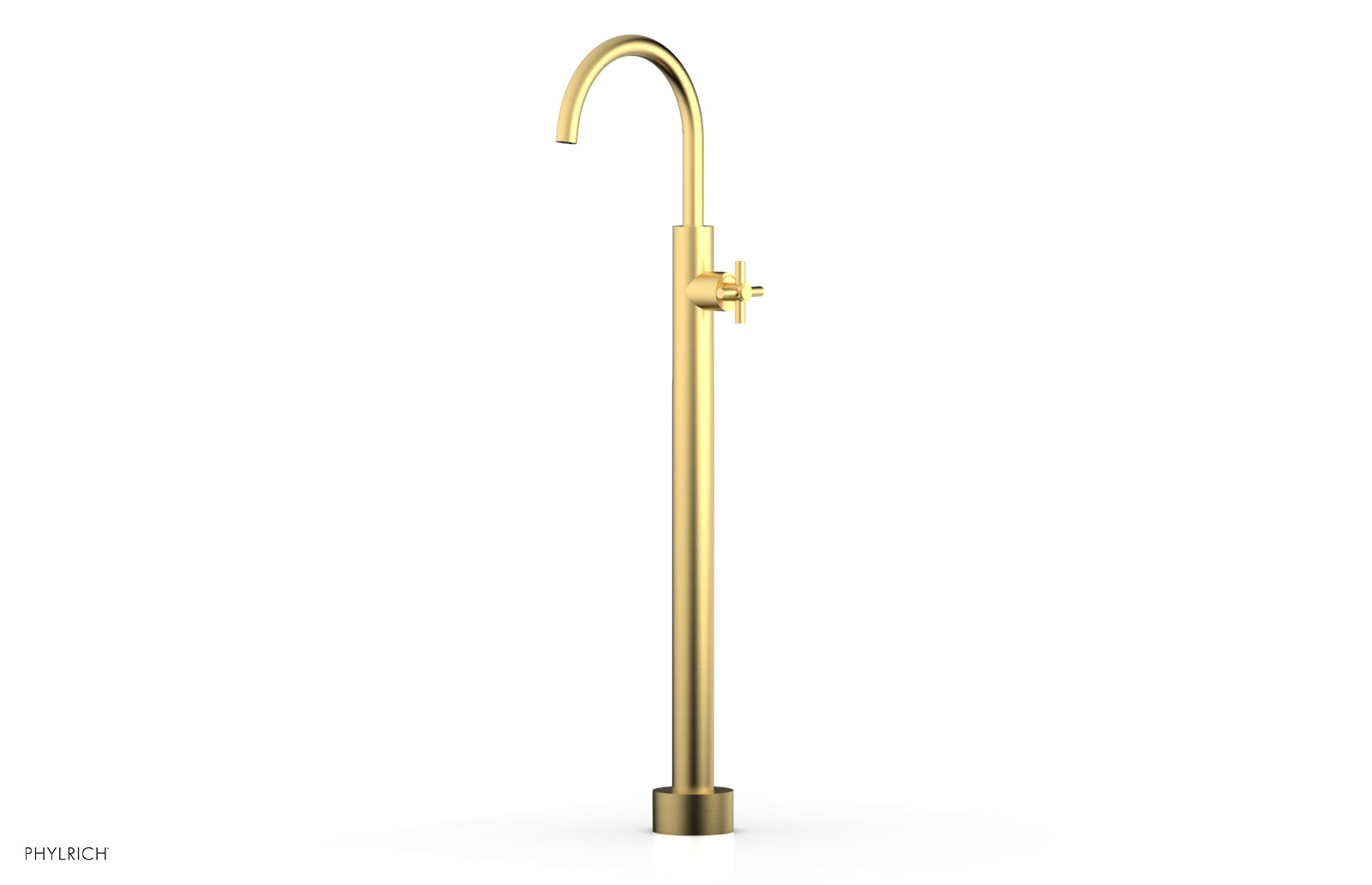 BASIC Tall Floor Mount Tub Filler - Cross Handle D131-44-02