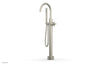 BASIC Low Floor Mount Tub Filler - Cross Handle with Hand Shower D131-44-03