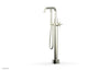 BASIC Low Floor Mount Tub Filler - Cross Handle with Hand Shower D131-45-03