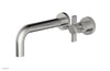 Basic Single Handle Wall Lavatory Set - Cross Handle D132-15