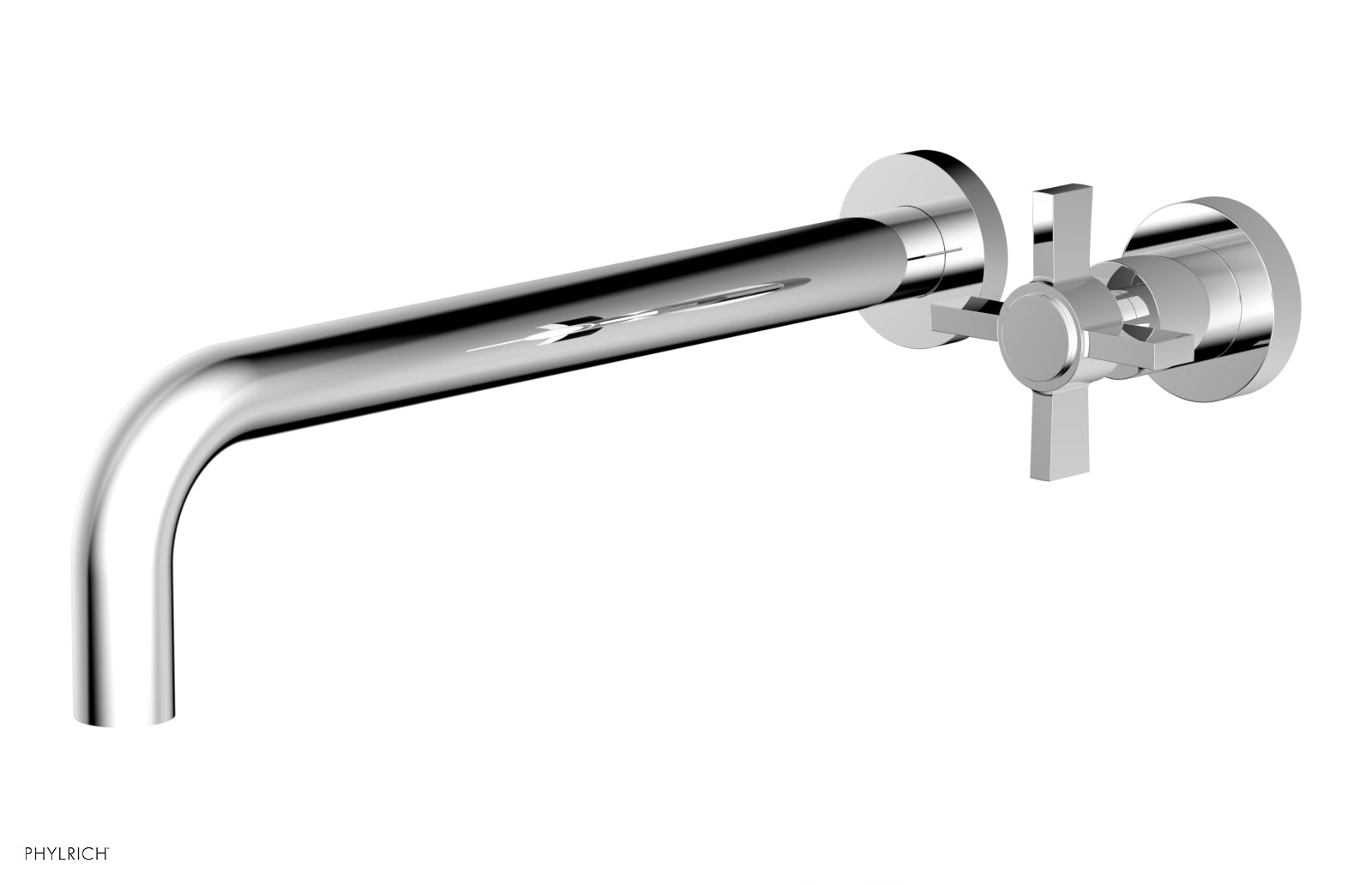 Basic 12" Single Handle Wall Lavatory Set - Cross Handle D132-17