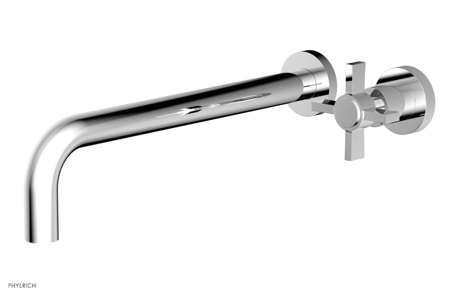 Basic 12" Single Handle Wall Lavatory Set - Cross Handle D132-17