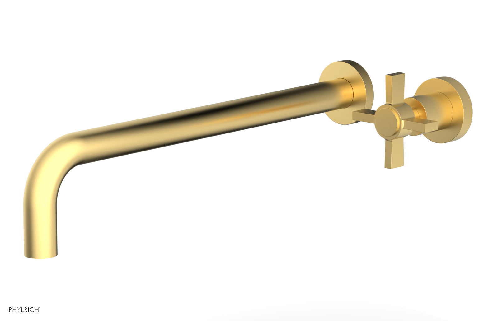 Basic 14" Single Handle Wall Lavatory Set - Cross Handle D132-18