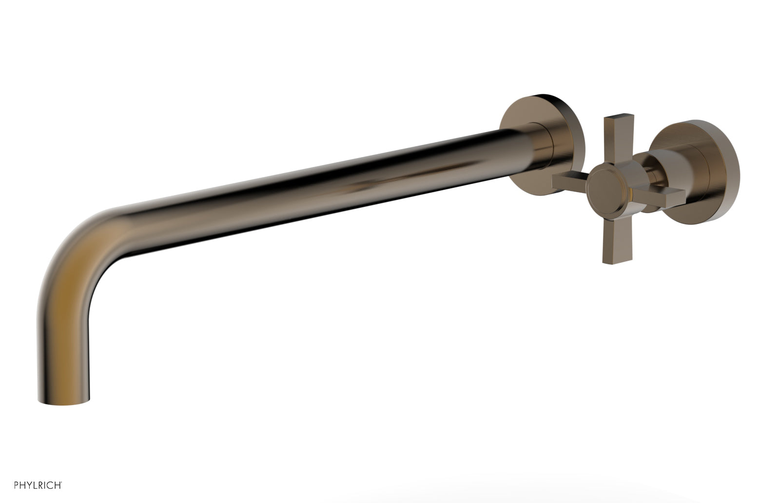 Basic 14" Single Handle Wall Lavatory Set - Cross Handle D132-18