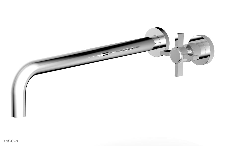 Basic 14" Single Handle Wall Lavatory Set - Cross Handle D132-18