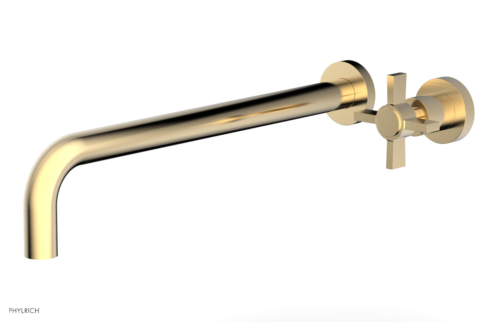 Basic 14" Single Handle Wall Lavatory Set - Cross Handle D132-18