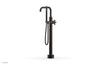 BASIC Low Floor Mount Tub Filler - Cross Handle with Hand Shower D132-45-03