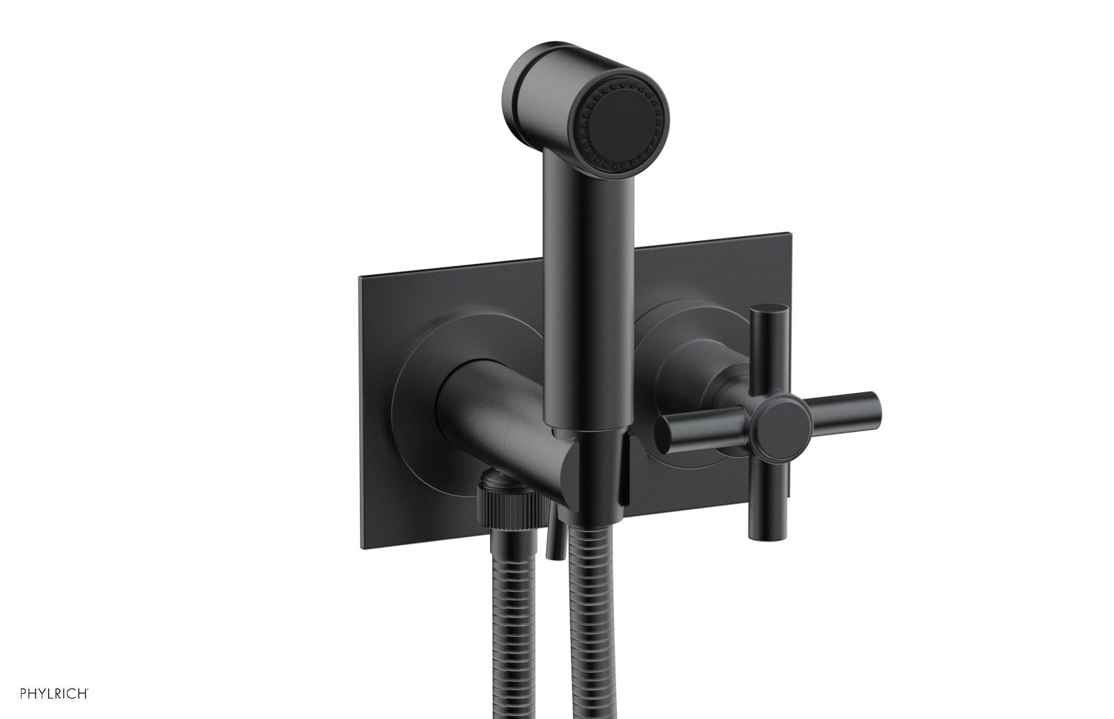 BASIC Wall Mounted Bidet, Tubular Cross Handle 134-65