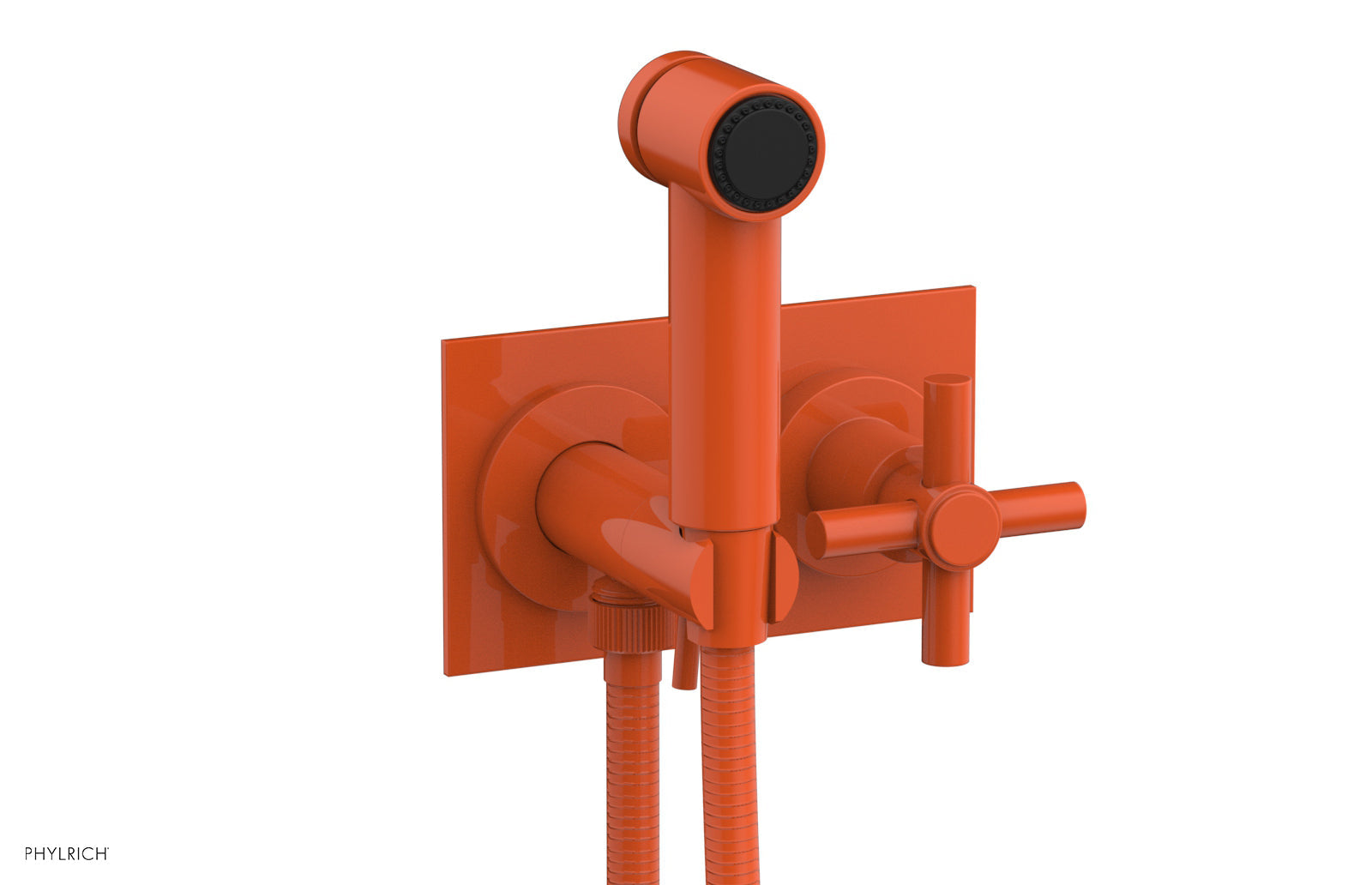 BASIC Wall Mounted Bidet, Tubular Cross Handle 134-65