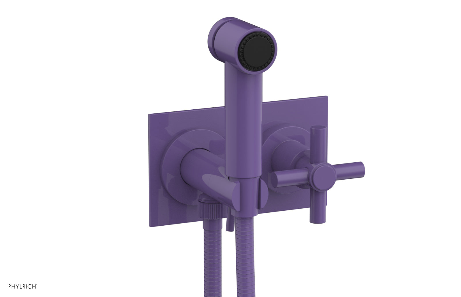 BASIC Wall Mounted Bidet, Tubular Cross Handle 134-65