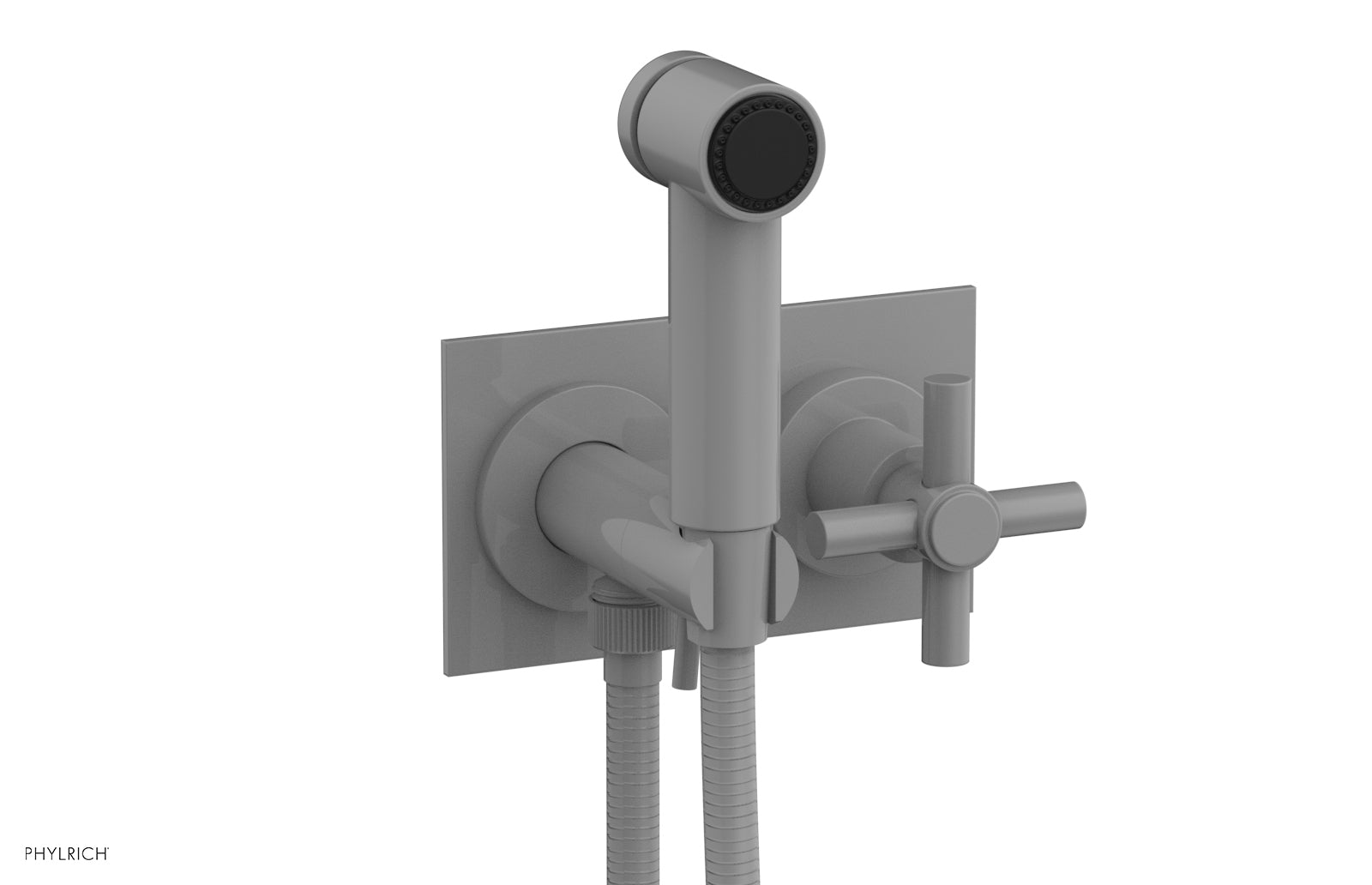 BASIC Wall Mounted Bidet, Tubular Cross Handle 134-65