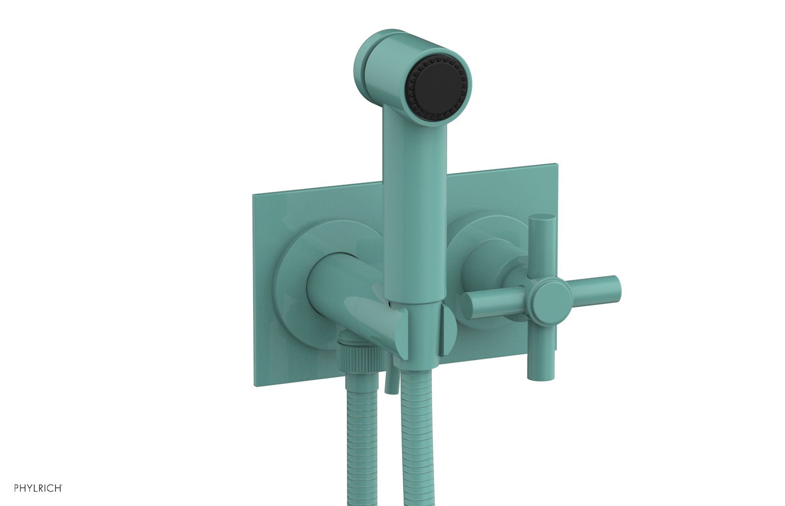 BASIC Wall Mounted Bidet, Tubular Cross Handle 134-65