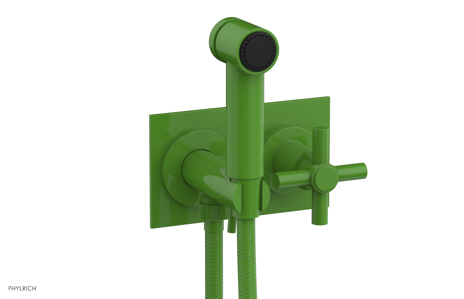 BASIC Wall Mounted Bidet, Tubular Cross Handle 134-65