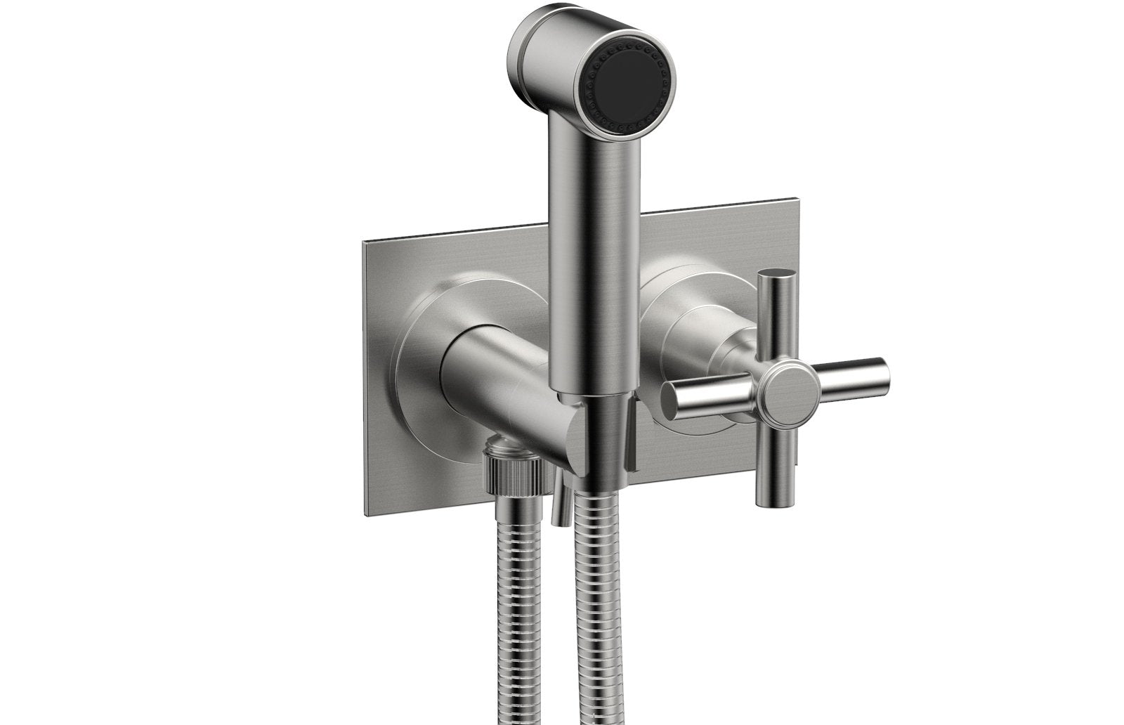 BASIC Wall Mounted Bidet, Tubular Cross Handle 134-65