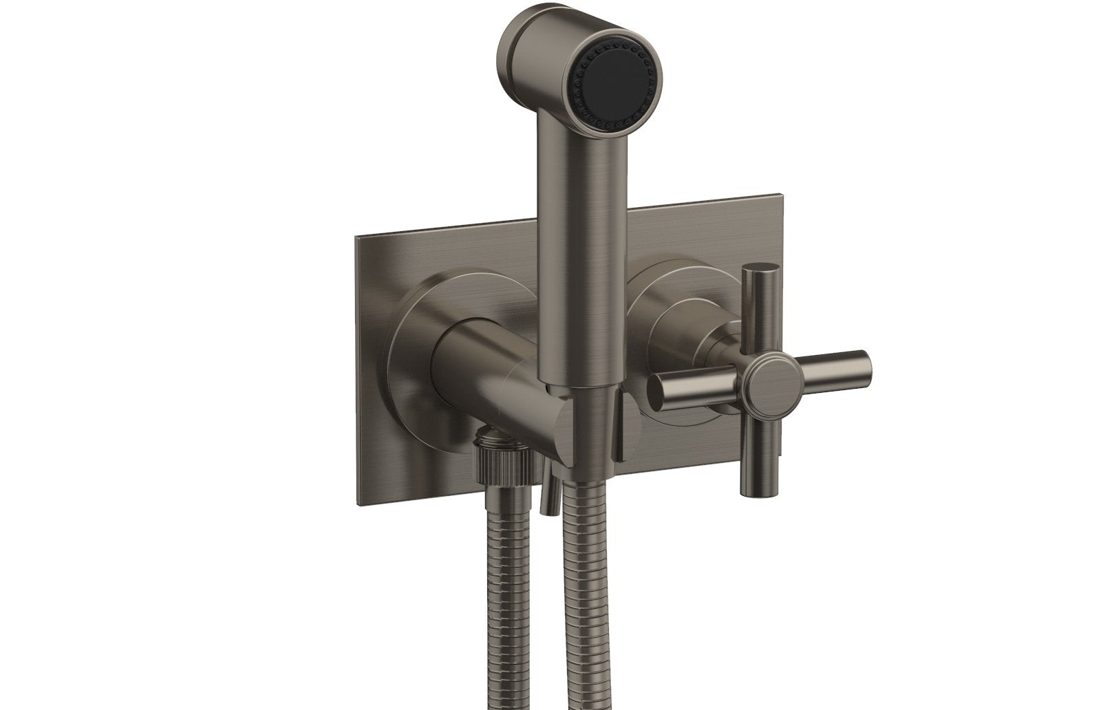 BASIC Wall Mounted Bidet, Tubular Cross Handle 134-65