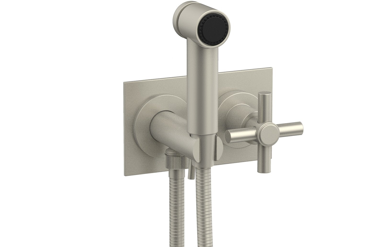 BASIC Wall Mounted Bidet, Tubular Cross Handle 134-65