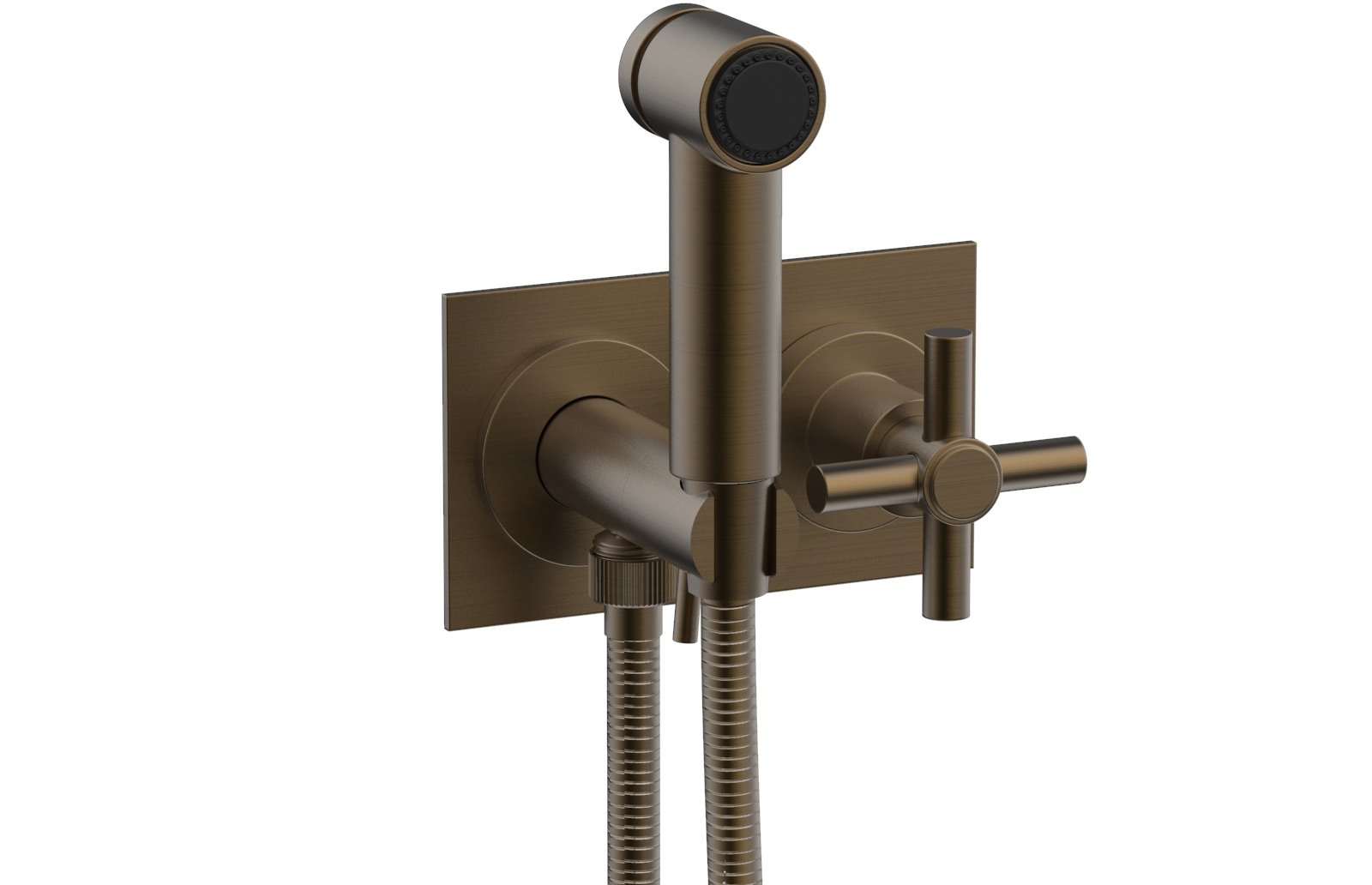 BASIC Wall Mounted Bidet, Tubular Cross Handle 134-65