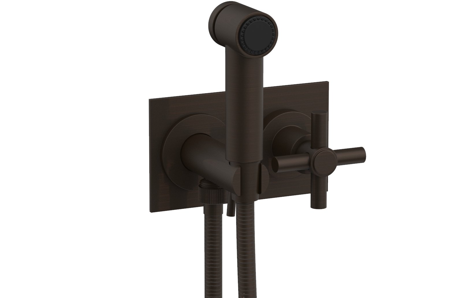 BASIC Wall Mounted Bidet, Tubular Cross Handle 134-65