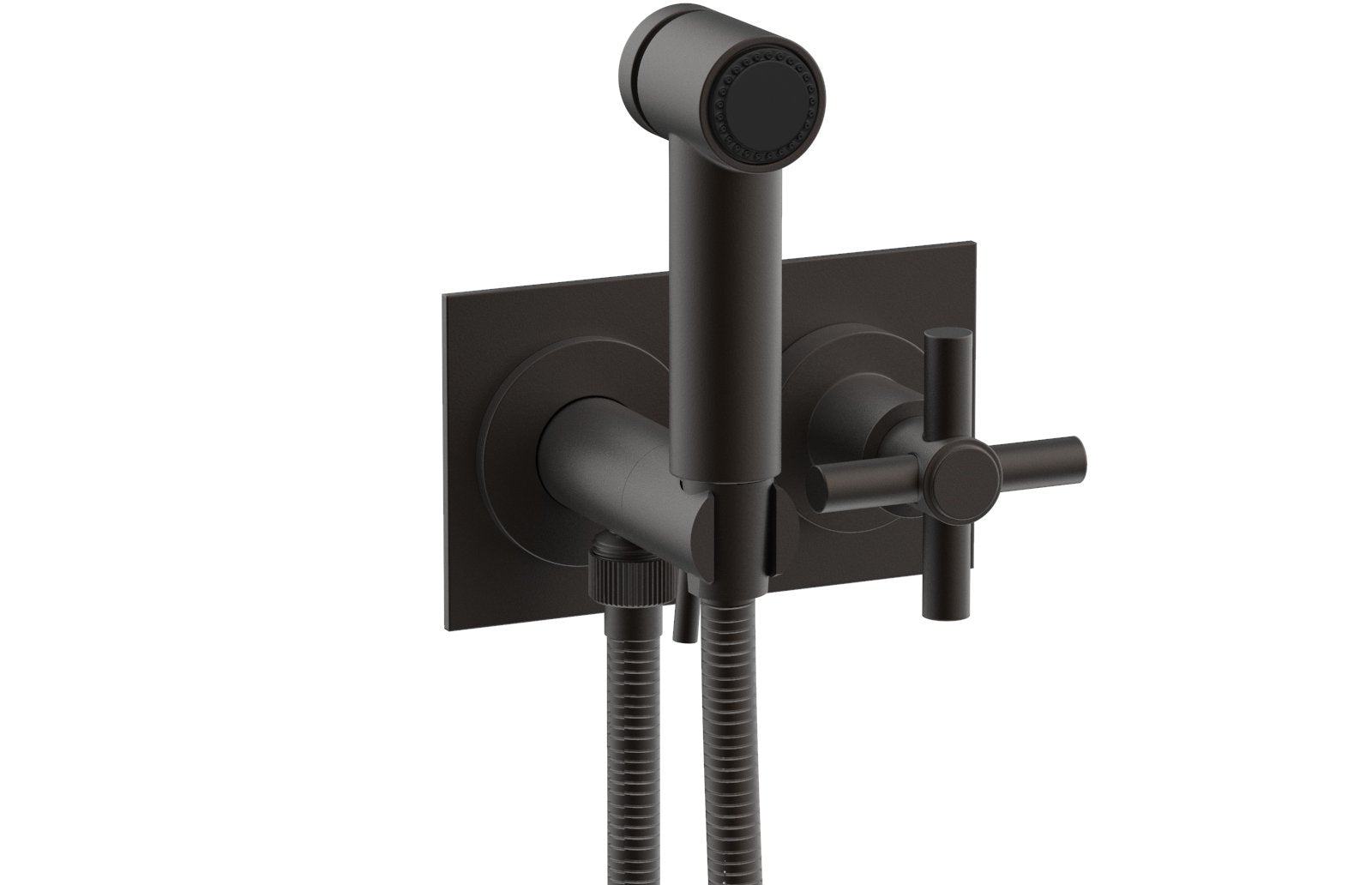 BASIC Wall Mounted Bidet, Tubular Cross Handle 134-65