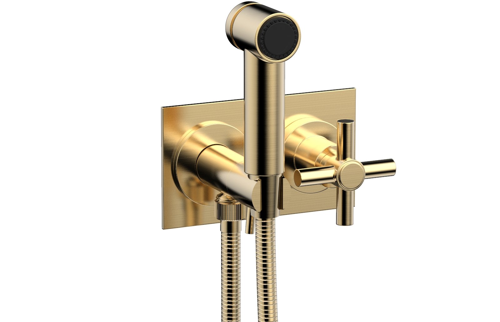 BASIC Wall Mounted Bidet, Tubular Cross Handle 134-65