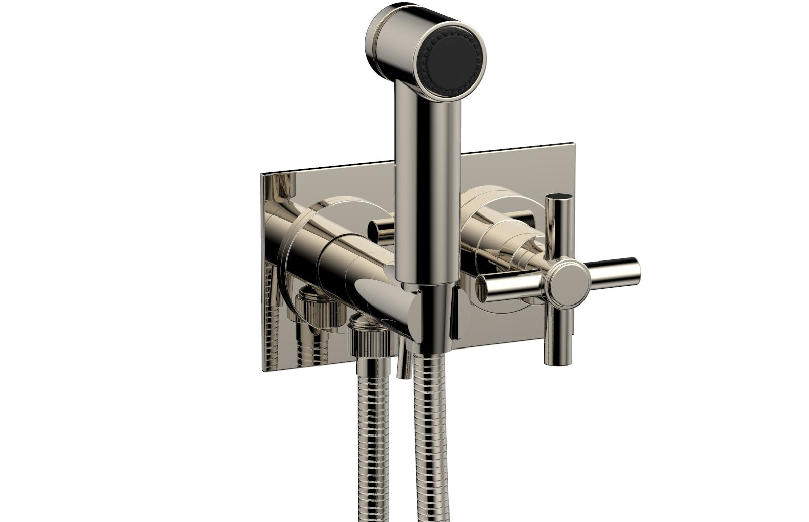 BASIC Wall Mounted Bidet, Tubular Cross Handle 134-65