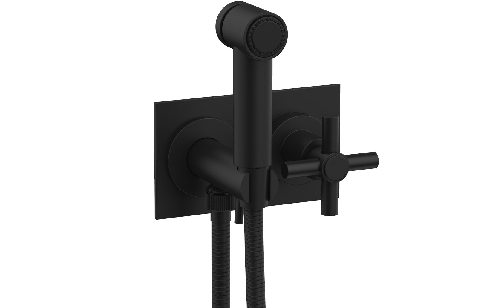 BASIC Wall Mounted Bidet, Tubular Cross Handle 134-65